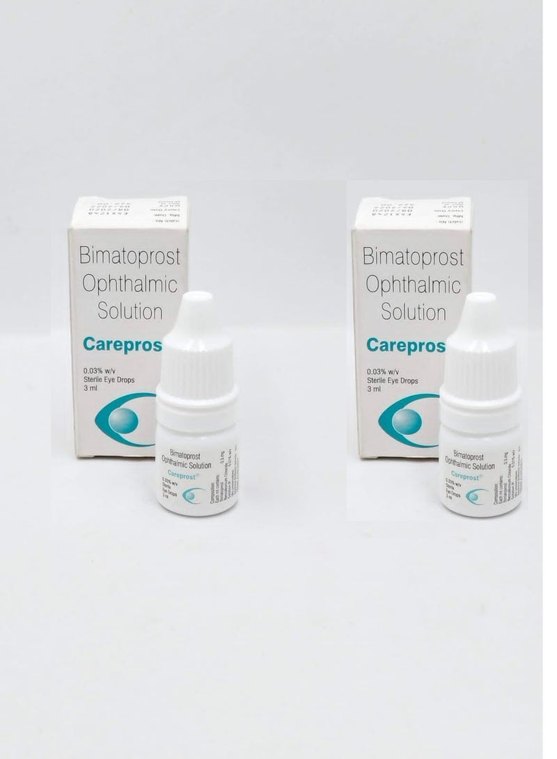 Careprost 2-Piece Original Bimatoprost Ophthalmic Solution 2 x 3ml - Image 1