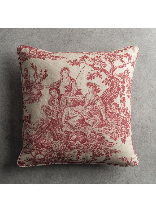 Maison d' Hermine Maison d Hermine Decorative Pillow Covers 20x20 Inch Square 100 Cotton Throw Pillow Covers with Invisible Zipper Cushion Case for Living Room Couch Chair Sofas Bedroom Home The Miller  Red  - Image 4