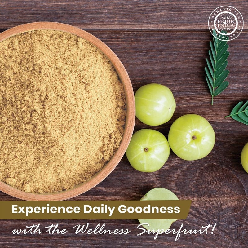 Pride of India - Amla Powder - Gourmet Spice - Tangy & Savory - Pure Indian Gooseberry Ground - Antioxidant Rich - GMO/Gluten Free - Easy to Use - 7 oz. Medium Dual Sifter Jar - Image 3