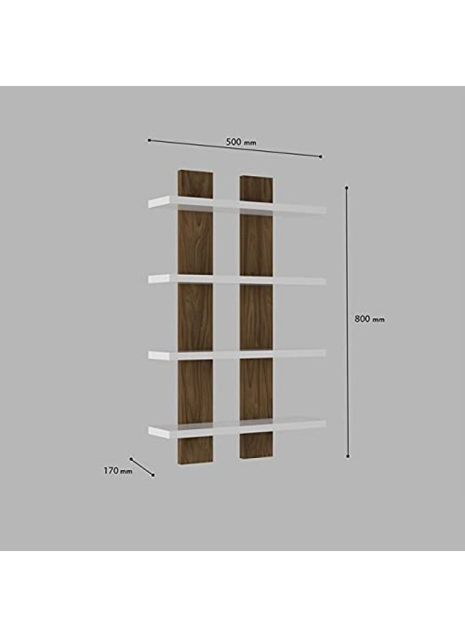 Shelf 50 X 17 X 80 Cm Bianco Noce - pzsku/ZEF7A94FD2C8DFE2F000BZ/45/_/1718796277/ecdb67dd-cde2-41ad-ab6f-481d2f8f4198