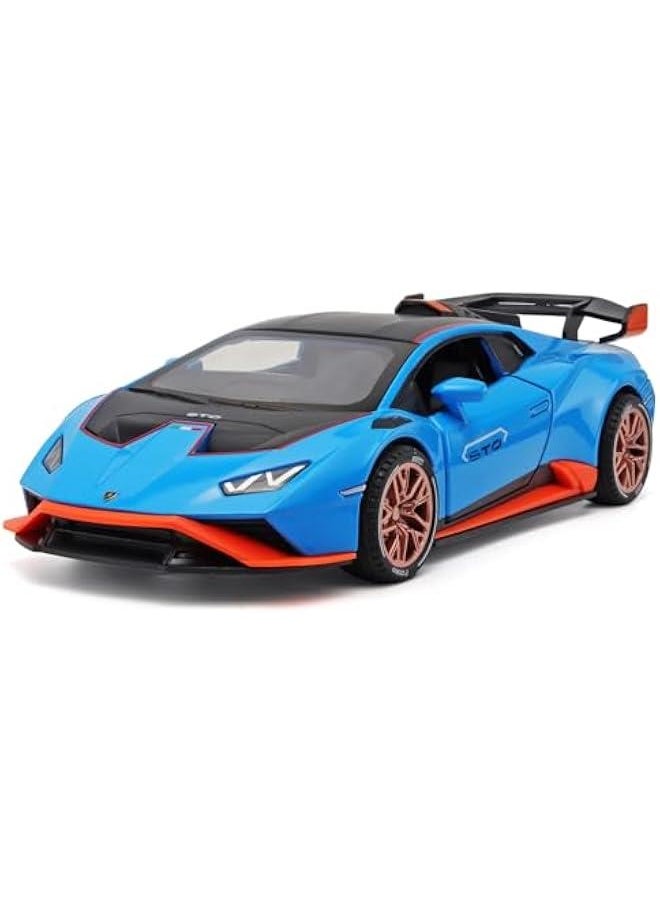 Generic - Toy Cars Lambo Huracan STO Model Cars,1/24 Race Car Toys Die Cast Metal Toy Cars,Pull Back Big Toy Cars with Light and Sound,Collectible Cars Diecast Model Cars,Toy Cars for Boys Age 4-7 - Image 1
