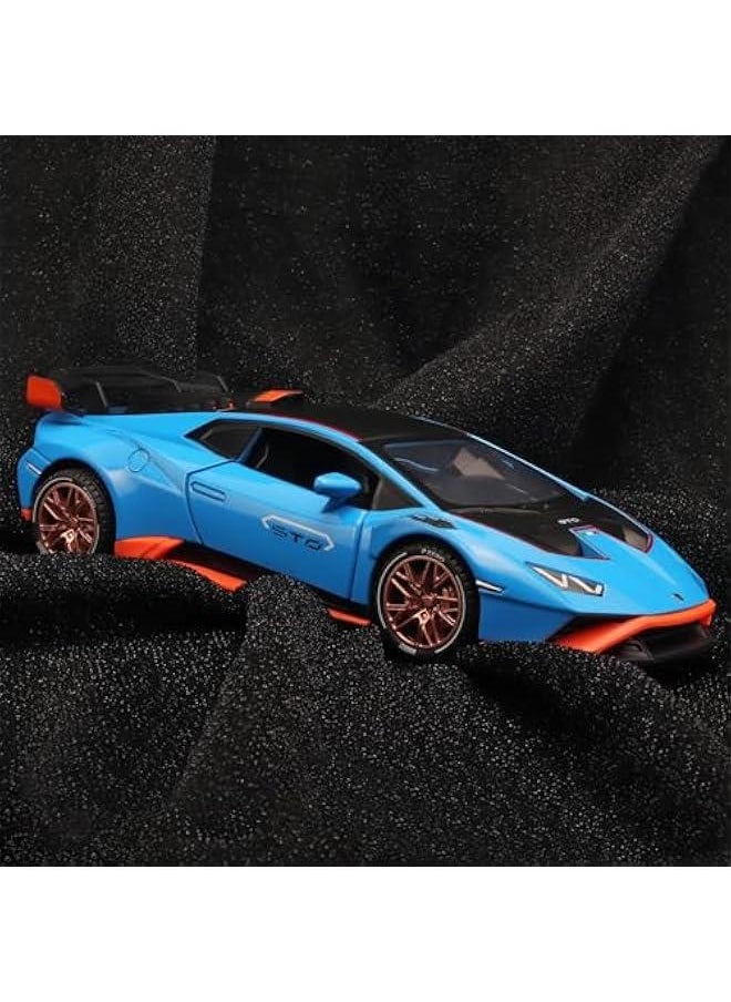Generic - Toy Cars Lambo Huracan STO Model Cars,1/24 Race Car Toys Die Cast Metal Toy Cars,Pull Back Big Toy Cars with Light and Sound,Collectible Cars Diecast Model Cars,Toy Cars for Boys Age 4-7 - Image 1