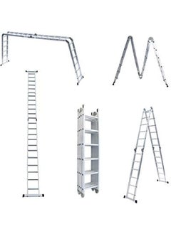 Hawk King En131 24 Steps Multipurpose Folding Ladder 7.1M/23Ft, Up To 330Lbs/150Kg  - Image 3