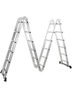 Hawk King En131 24 Steps Multipurpose Folding Ladder 7.1M/23Ft, Up To 330Lbs/150Kg  - Image 1