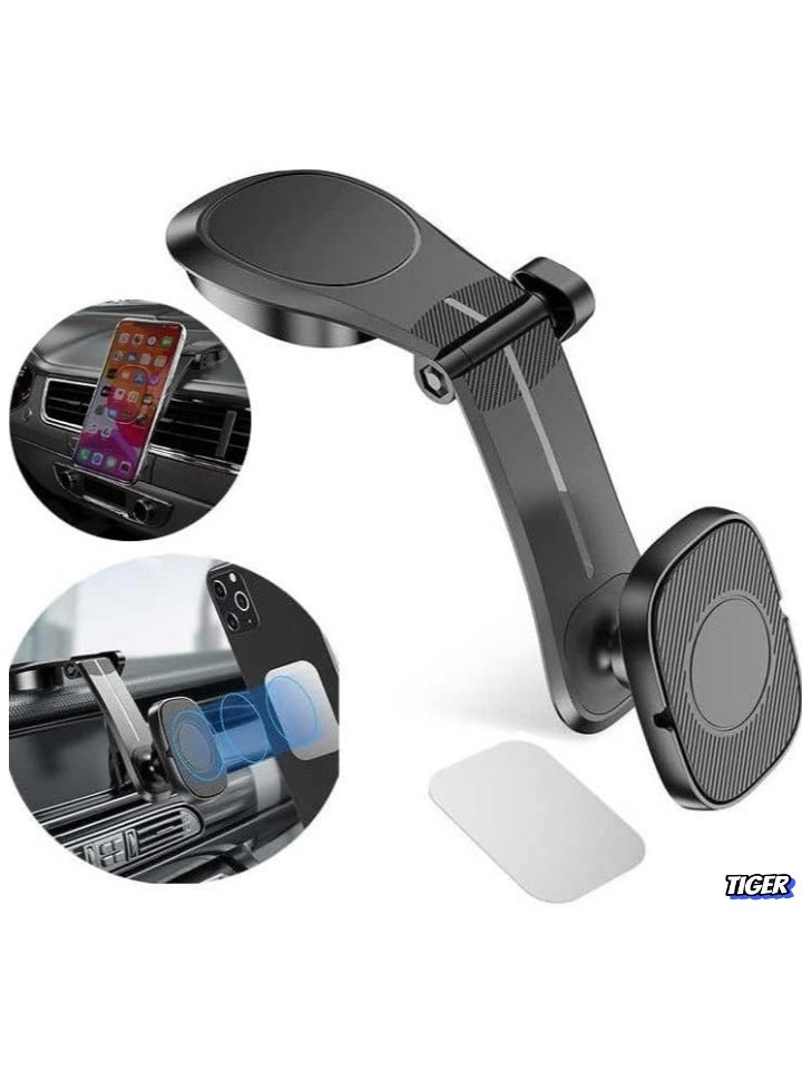 TIGER Upgraded Magnetic Car Phone Holder – 360° Adjustable Dashboard Mount, Strong Magnetic Grip, Universal Fit for iPhone, Samsung & All Smartphones – Secure, Hands-Free Phone Mount for Safe Driving - Image 1