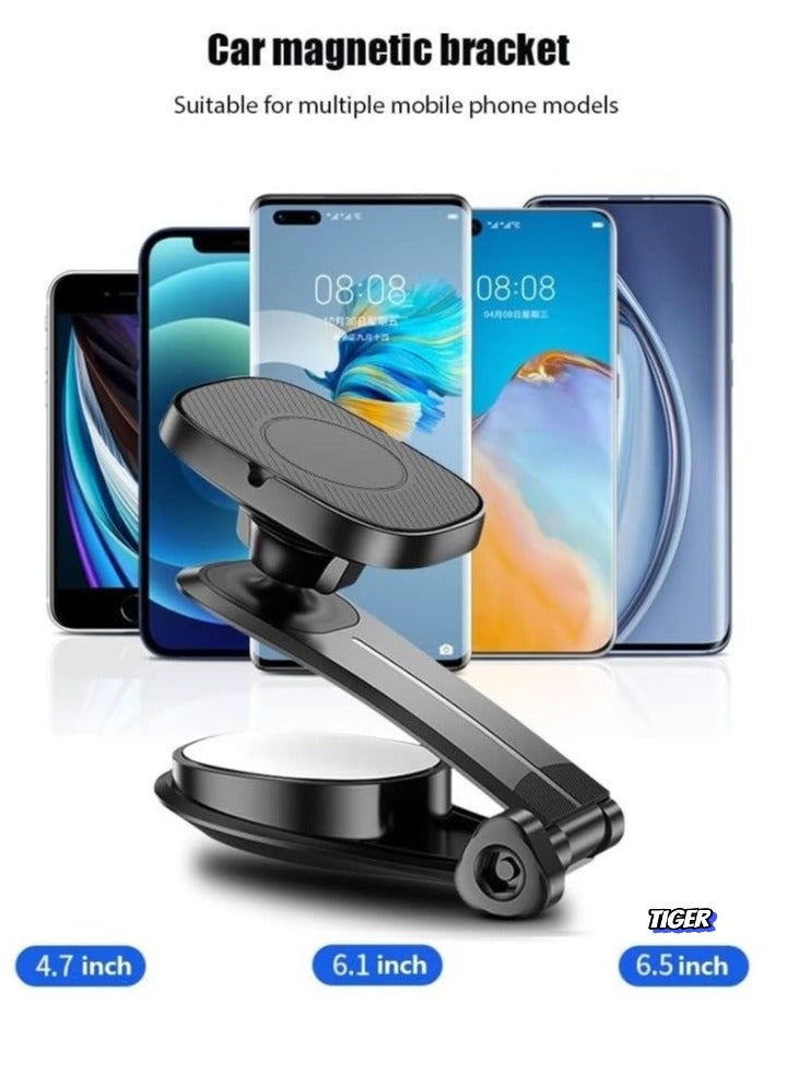 TIGER Upgraded Magnetic Car Phone Holder – 360° Adjustable Dashboard Mount, Strong Magnetic Grip, Universal Fit for iPhone, Samsung & All Smartphones – Secure, Hands-Free Phone Mount for Safe Driving - Image 2