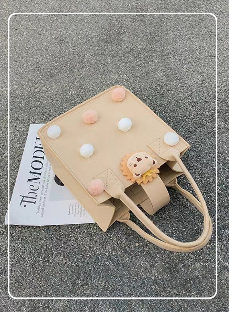 بيروي حقائب هدايا، حقائب أطفال، حقائب حمل مصنوعة من اللباد، حقائب تسوق عصرية، حقائب تخزين عصرية، مناسبة لتقديم الهدايا، التسوق، مطابقة الملابس، حقائب تقديم الطعام، نزهات الأطفال - Image 4