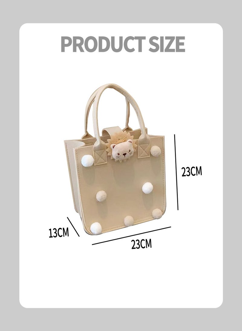 بيروي حقائب هدايا، حقائب أطفال، حقائب حمل مصنوعة من اللباد، حقائب تسوق عصرية، حقائب تخزين عصرية، مناسبة لتقديم الهدايا، التسوق، مطابقة الملابس، حقائب تقديم الطعام، نزهات الأطفال - Image 3