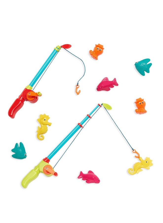 B. toys- Little Fisher's Kit- WaterPlay- Magnetic Fishing Play set for Kids- Fishing Game - 2 Fishing Rods & 8 Sea Animals - Water Toys for Bath, Pool- 3 years + - Image 1