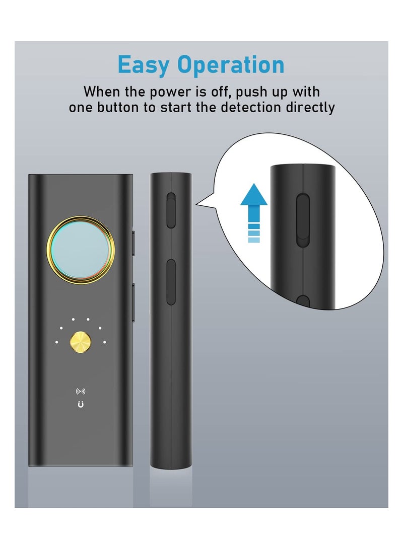 Portable Hidden Camera Detectors,GPS Tracker Detector,Anti Spy Wireless Signal Scanner,Listening Device Detector,6 Levels Sensitivity,36H Working Time Infrared Finder For Home Office Travel Car - Image 2