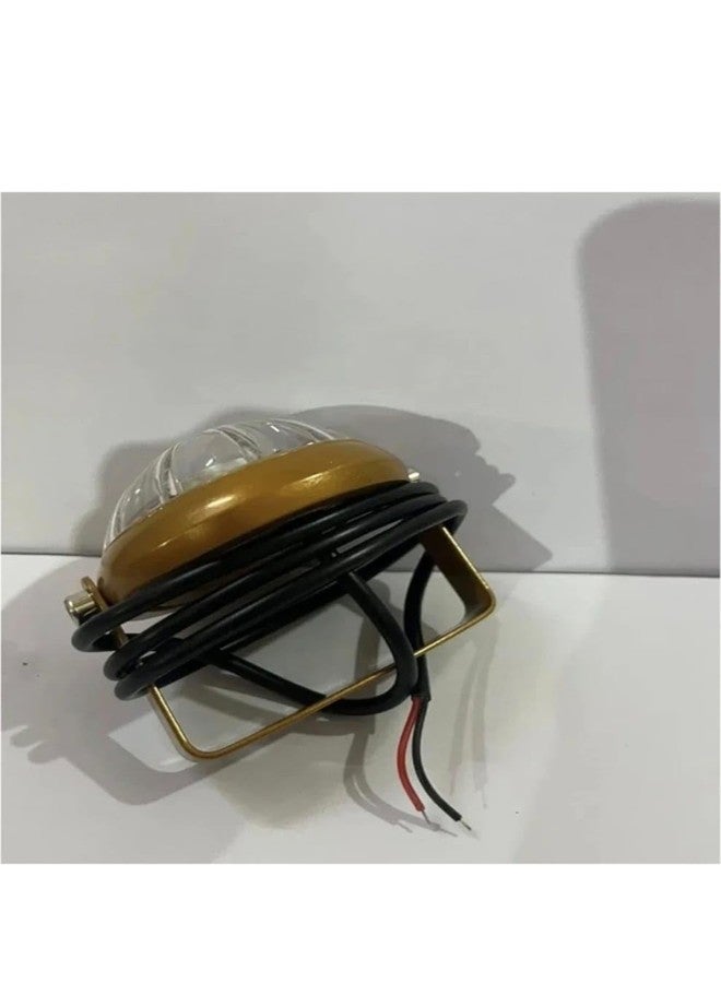 مصباح خلفي LED من BIKEBLOOM مع نمط ليزر مشع - ضوء تحذير خلفي أحمر للدراجات والسكوترات والدراجات النارية (غلاف ذهبي) - Image 3