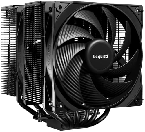 be quiet! Pure Rock Pro 3 Black CPU Air Cooler | 6 High Performance 6mm Heat Pipes with HDT Technology | 120mm Quiet PWM Fan | AMD:AM4 AM5/Intel LGA 1700/1150/1151/1200 | Black | BK042 - Image 1
