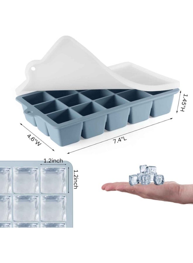 Silicone Ice Cube Tray 3 Pack,Ice Cube Mold, Ice Trays for Freezer with Lid for Soda, Coffee, Drinks and Food, Freezer, Easy Release,Stay Cool This Summer - Image 4
