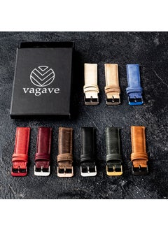 Vagave Samsung Active / Watch / Gear 20 mm Leather Strap Brown  - Image 2