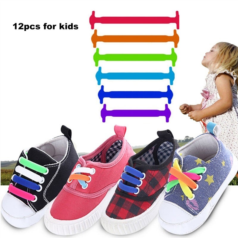 Waterproof Elastic Silicone Tieless Shoestring for Athletic Running Multicolor for Sneaker Boots Board Casual Shoes - Image 2