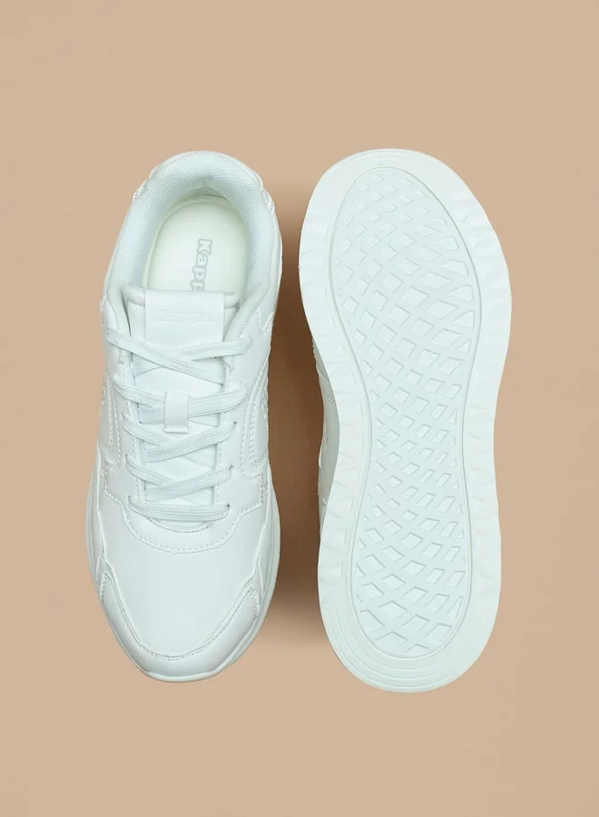 Kappa Women's Monotone Walking Shoes with Lace-Up Closure