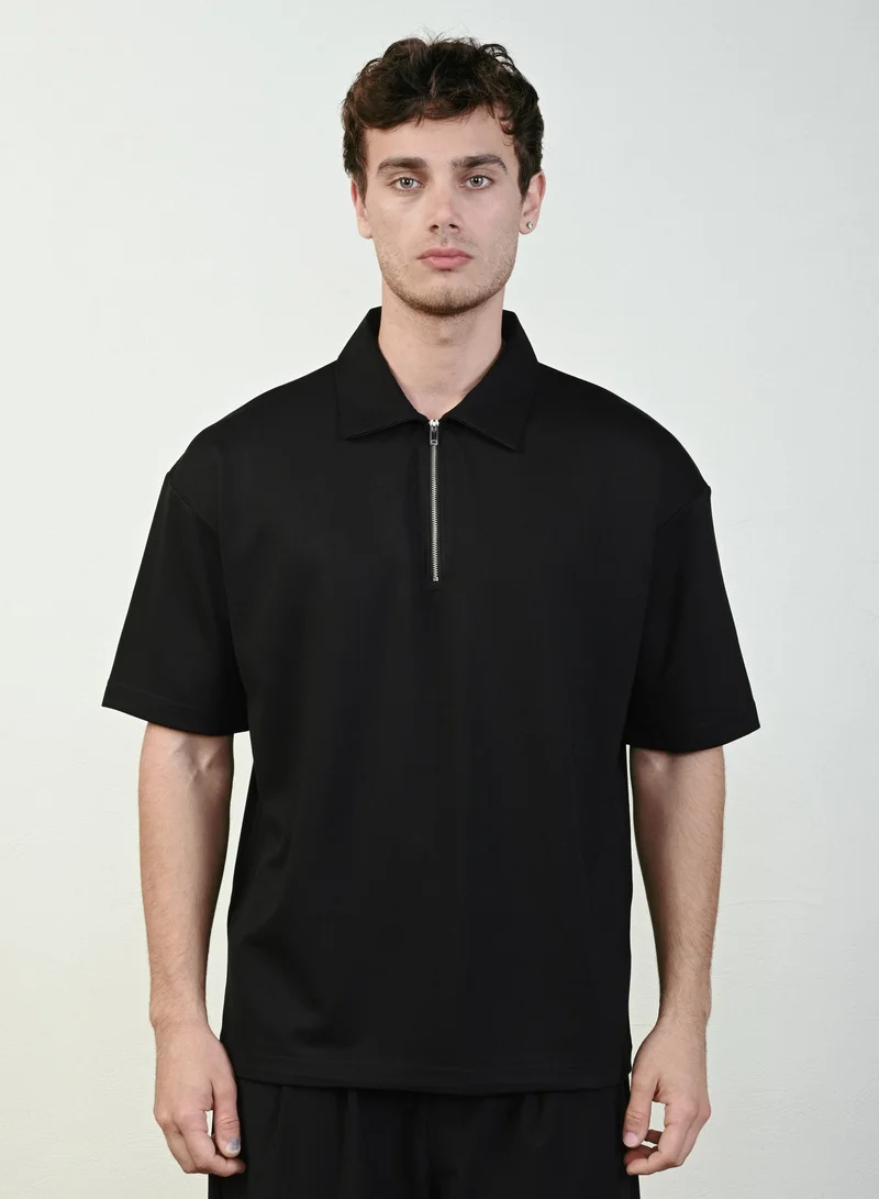 Marrakech Short Sleeves Polo Shirt for Men – Black