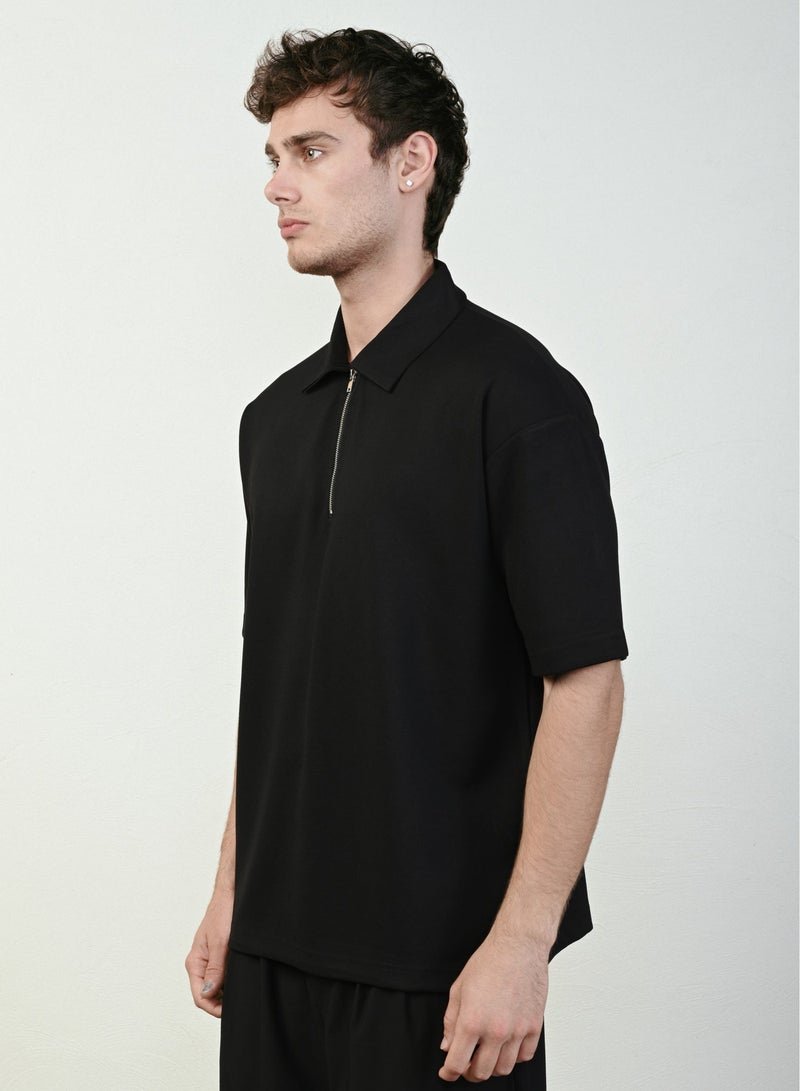 Marrakech Short Sleeves Polo Shirt for Men – Black - Image 2