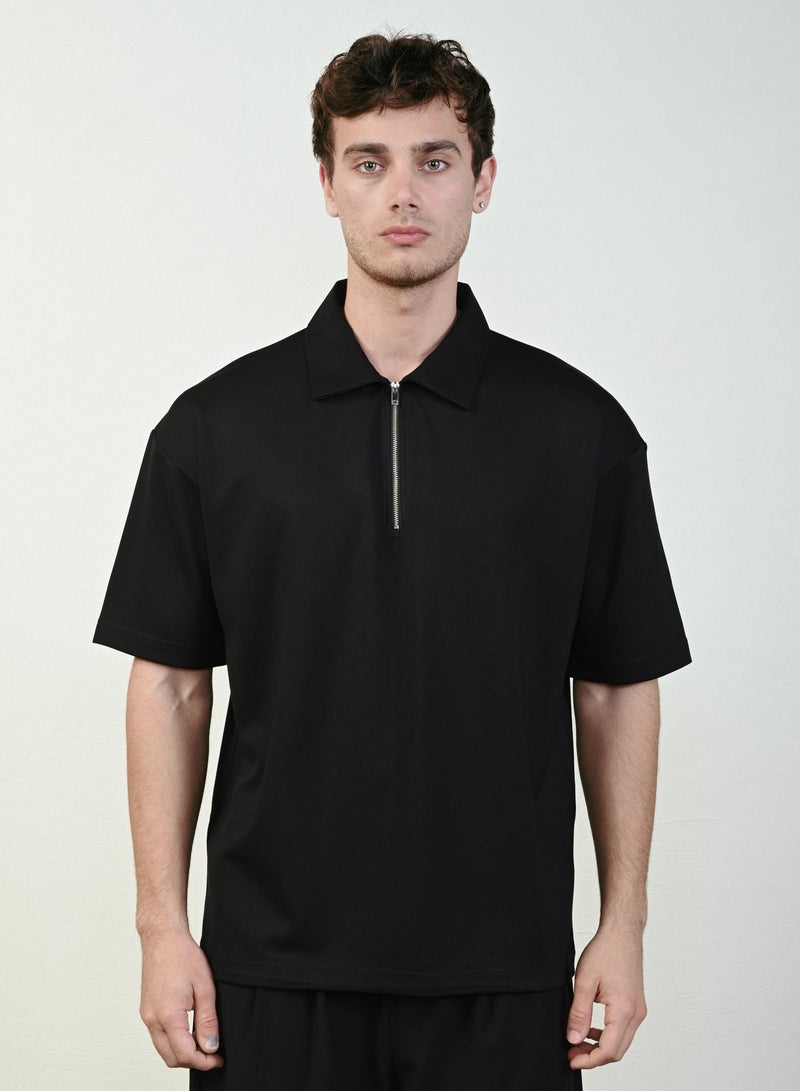 Marrakech Short Sleeves Polo Shirt for Men – Black - Image 1