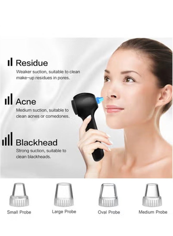 general Facial Cleansing Brush,Rechargeable Face Scrubber with LCD Screen,IPX7 Waterproof 3 in 1 Blackhead Remover Vacuum for Exfoliating,Massaging and Deep Pore Cleansing - Image 3