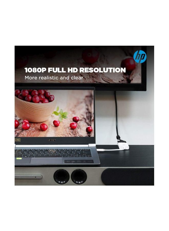 HP محول USB من النوع C إلى HDMI أبيض - Image 5