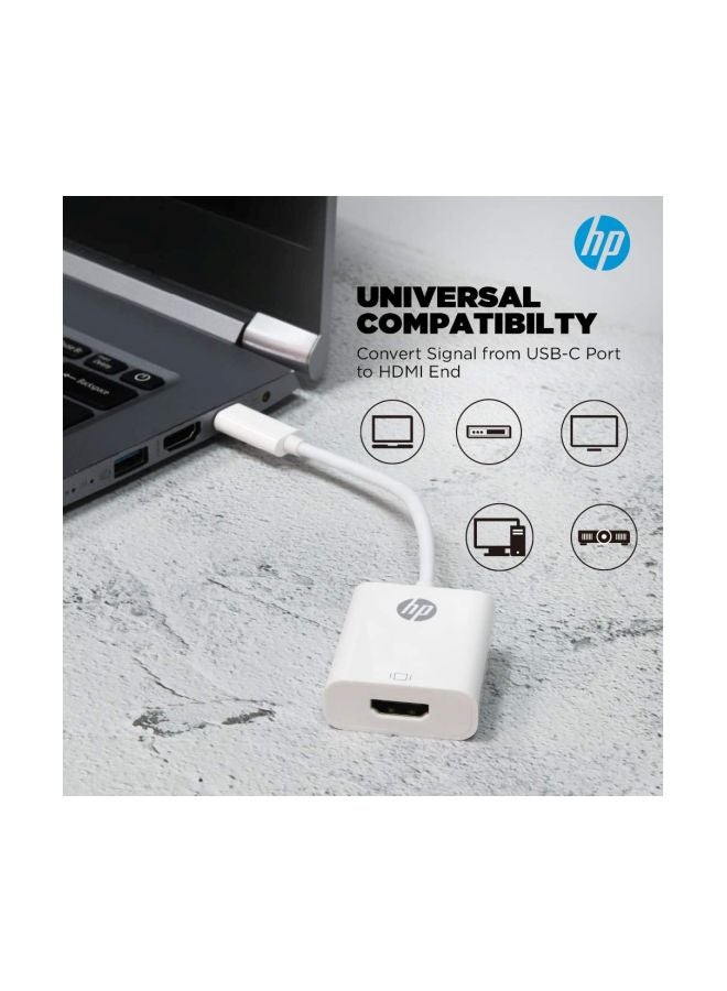 HP محول USB من النوع C إلى HDMI أبيض - Image 2