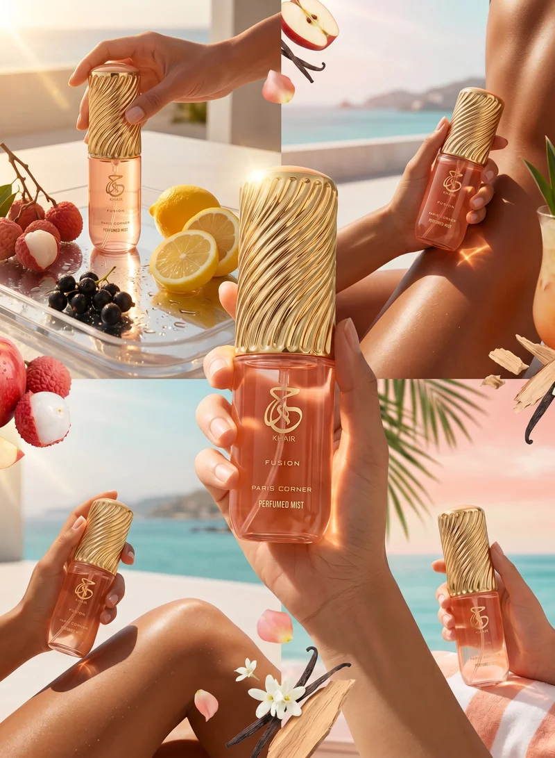 PARIS CORNER Paris Corner Khair Fusion Body Mist for Women 200ml | Fruity Gourmand Fragrance | Long-Lasting Refreshing Body Spray