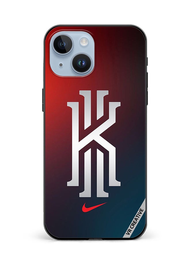 VR CREATIVE Protective Case Cover For Apple iPhone 15 Kyrie Irving Logo Design Multicolour - Image 1