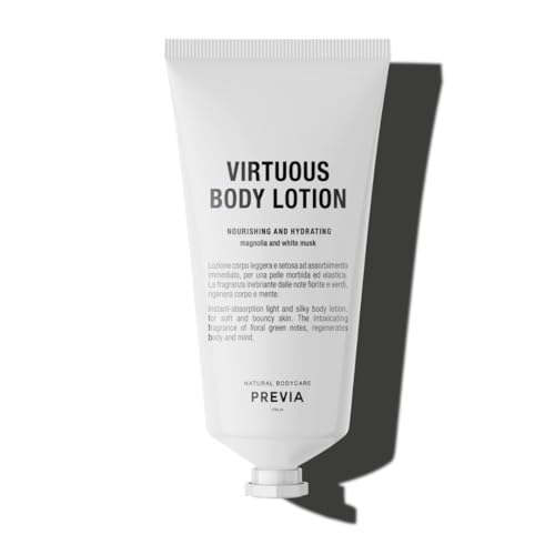 PREVIA Virtuous Body Lotion Nourishing Hydrating Intensive Moisturizing Body Lotion with Natural Ingredients NonGreasy Perfect for Dry Sensitive Skin 338 fl oz