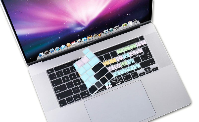 XSKN Mac OS X Silicone Shortcut Keyboard Cover Skin for 2019 New MacBook Pro 16 inch A2141 and 2020 New MacBook Pro 13.3 inch A2338 M1 A2251 A2289 with Touch Bar & Touch ID US and EU Common Version - Image 4