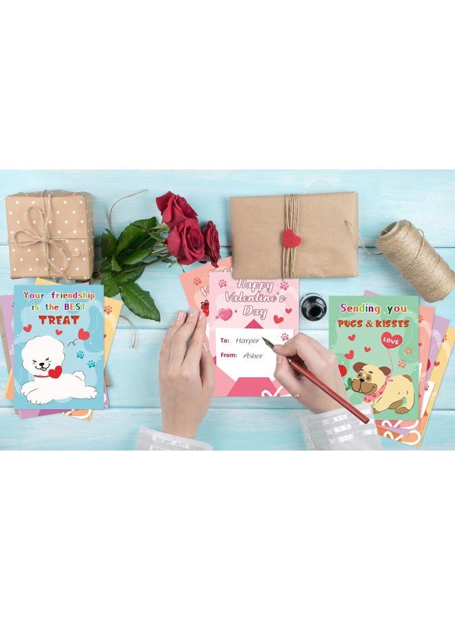 HEYINSHEN 48 Pcs Valentines Cards for Kids Valentines Day Cards for Kids School Valentines Gift Tags Cards for School Class Exchange Valentines Day Cards for Kids Classroom Valentines Day Kids - Image 4