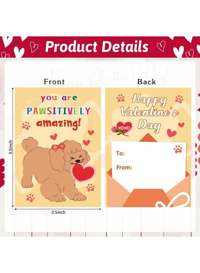 HEYINSHEN 48 Pcs Valentines Cards for Kids Valentines Day Cards for Kids School Valentines Gift Tags Cards for School Class Exchange Valentines Day Cards for Kids Classroom Valentines Day Kids - Image 2