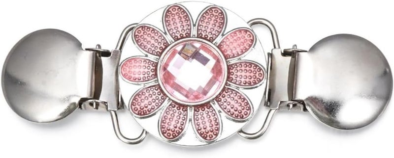 Sweater Dress Clips, Vintage Shawl Collar Clasps Pins Fit Wsist Clothes Clip to Tighten Dress for Women(Pink) - Image 1