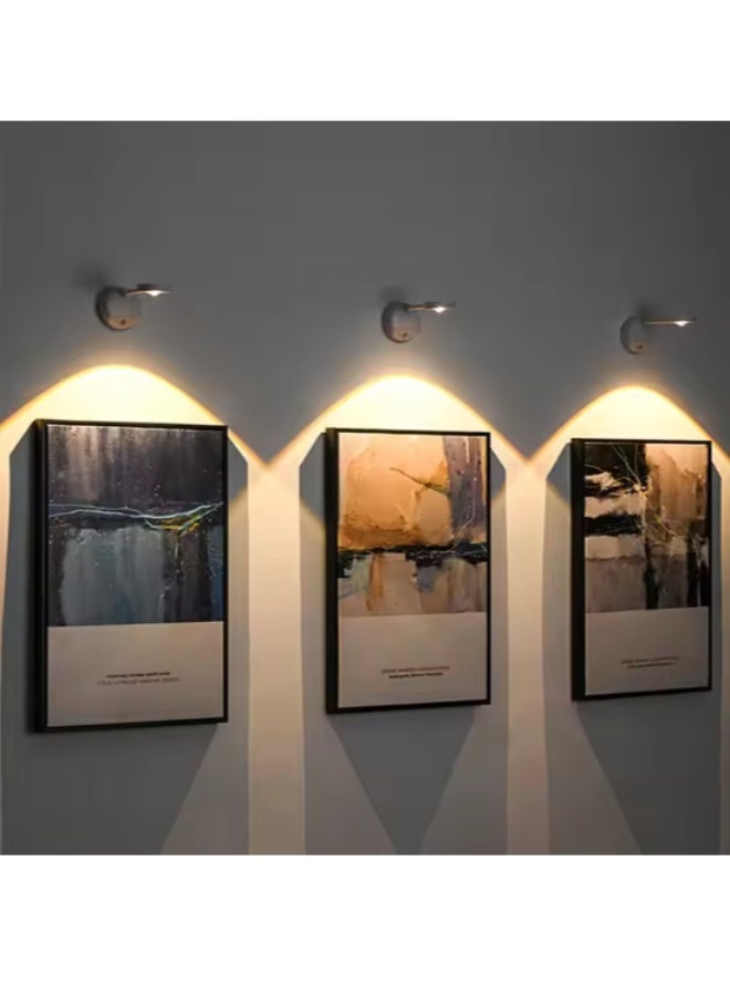 ihomeshop New Arrival Wireless Wall Light, Rechargeable LED Smart Motion Sensor Light, Remote-Controlled Picture Light, Multi-Function Touch Control - Image 1