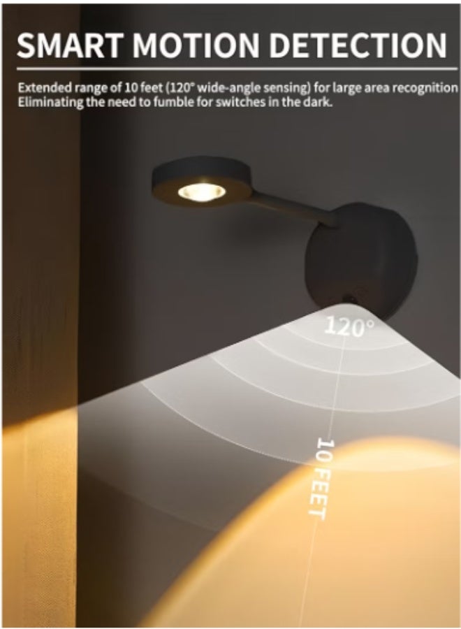 ihomeshop New Arrival Wireless Wall Light, Rechargeable LED Smart Motion Sensor Light, Remote-Controlled Picture Light, Multi-Function Touch Control - Image 4