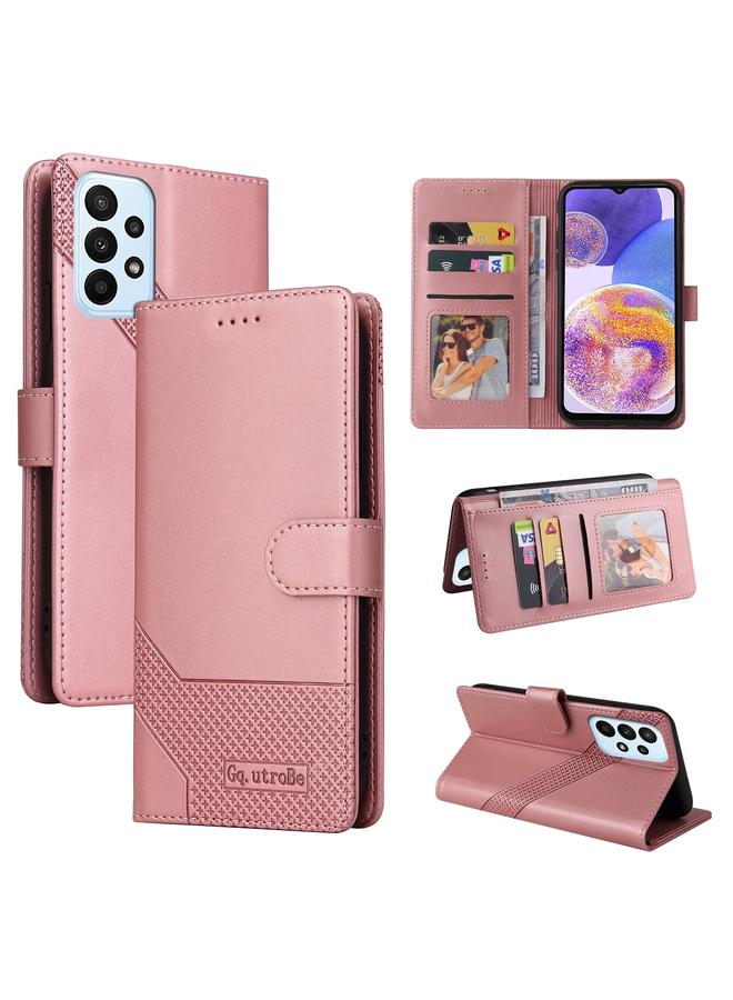 Case For Samsung Galaxy A23 Skin Feel Magnetic Leather Phone Case