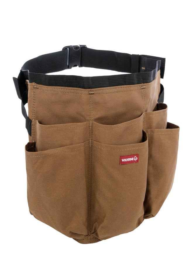 WOLVERINE Guardian Cotton Waist Apron with Reinforced Pockets, Adjustable Belt & Large Utility Pockets,Brown - Image 2