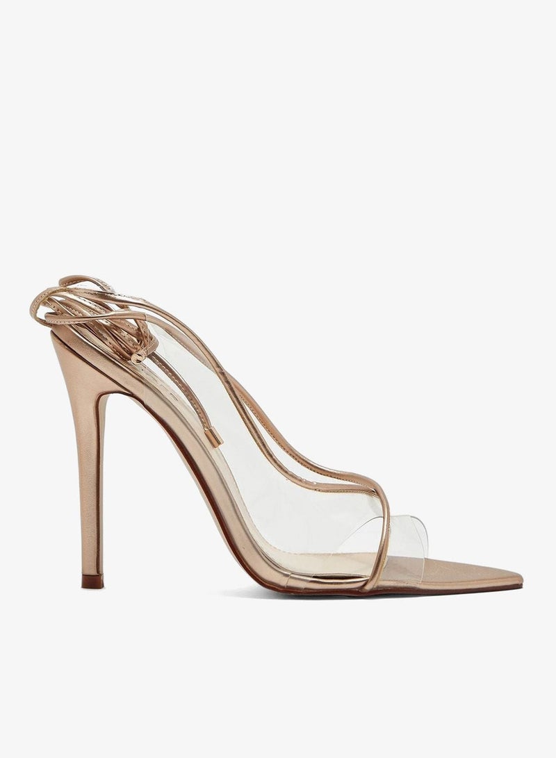 Ginger Sandals With Metallic Trim Details - Image 4