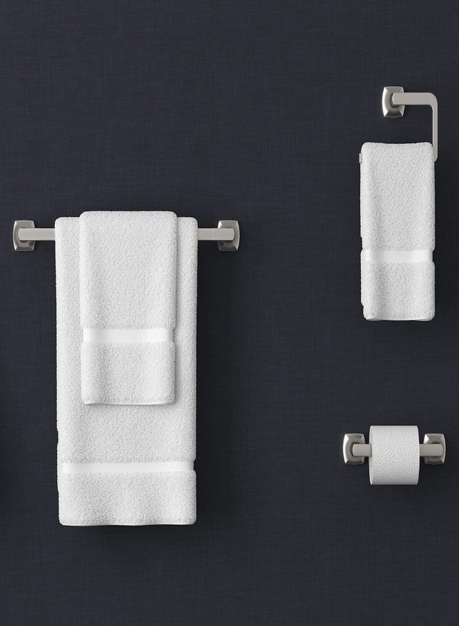 Pfister Vaneri 3-Piece Bathroom Hardware Set with Towel Bar, Towel Ring, and Toilet Paper Holder, Wall-Mounted, Spot Defense Brushed Nickel Finish, BTBVRI3GS - Image 5