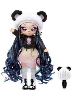 Na! Na! Na! Surprise Na! Na! Na! Surprise Family Soft Doll Set with 2 Fashion Dolls and 1 Pet - Panda , Features 12 Accessories, Long Hair Dolls in Removable Fashions and Accessories with Adorable Plush Pet Panda  - Image 2