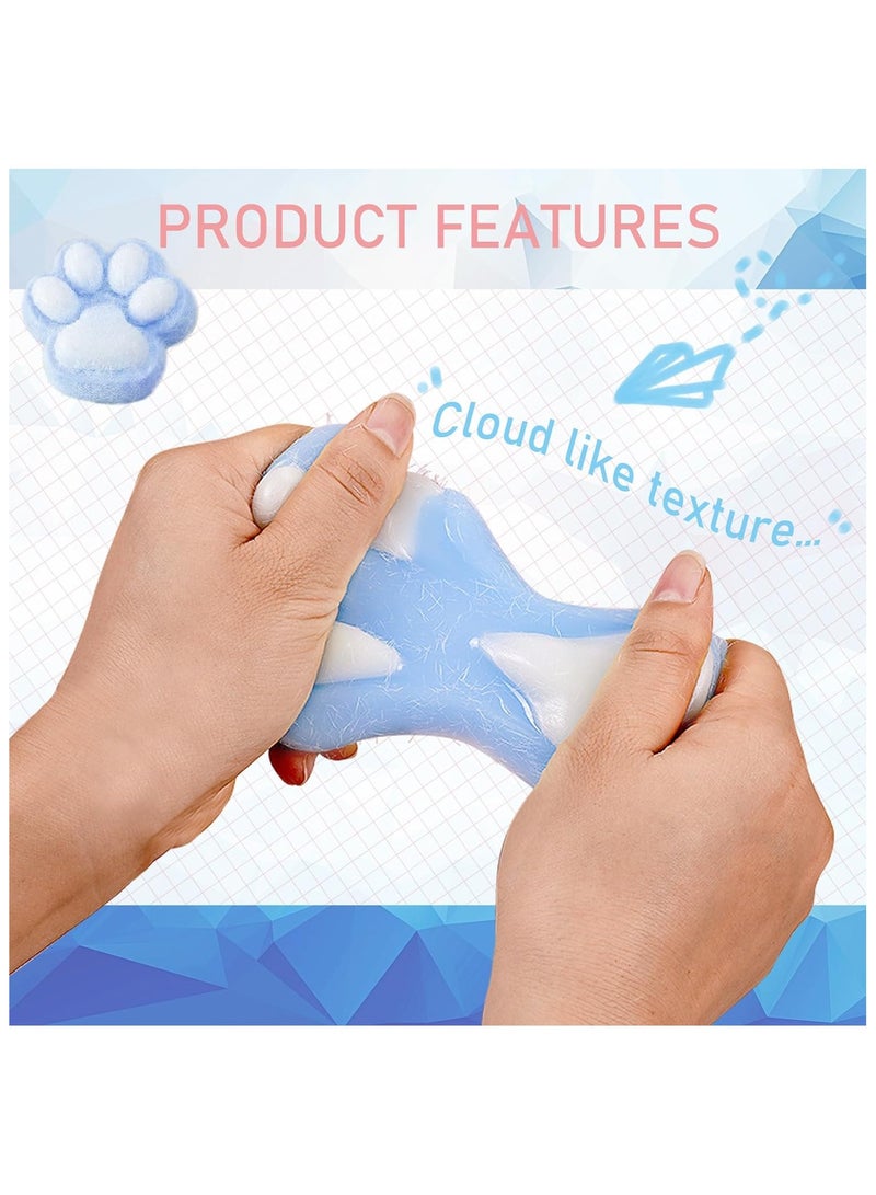 DELGREEN Pack of 2 Squishy Toys, Taba Squishy Cat Paw Squeeze Toy, Cat Paw Squishy, Anti Stress Toy, Squishy Cat for Concentration, Anxiety Relief, Anti Stress - Image 2