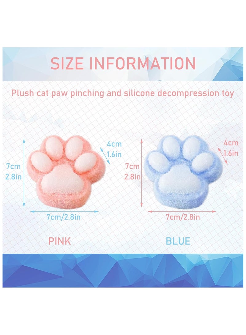 DELGREEN Pack of 2 Squishy Toys, Taba Squishy Cat Paw Squeeze Toy, Cat Paw Squishy, Anti Stress Toy, Squishy Cat for Concentration, Anxiety Relief, Anti Stress - Image 3
