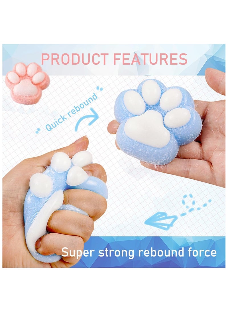 DELGREEN Pack of 2 Squishy Toys, Taba Squishy Cat Paw Squeeze Toy, Cat Paw Squishy, Anti Stress Toy, Squishy Cat for Concentration, Anxiety Relief, Anti Stress - Image 4