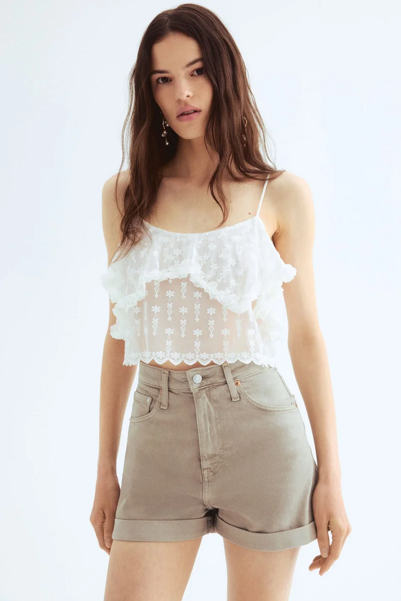 اتش اند ام شورت من الدنيم عالي الجودة