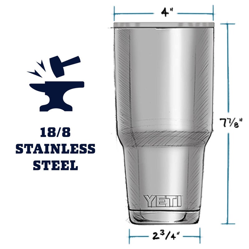 YETI Rambler 30 oz Tumbler Retired Colors, Stainless Steel, Vacuum Insulated with MagSlider Lid, Copper - Image 2