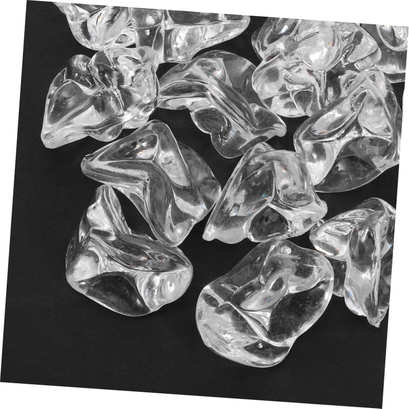 100 Plastic Ice Cubes Transparent Decorative Ice for Photography Vase Filler Wedding Party Decor - Image 4