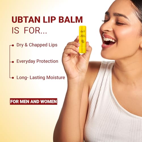 Iba Ubtan Lip Balm SPF 50 for Women | Repairs Damaged Lip | Non-Sticky | Lightweight | Pigmentation & Sun Damage Sun Protector UVA & UVB | 4.5g - Image 2