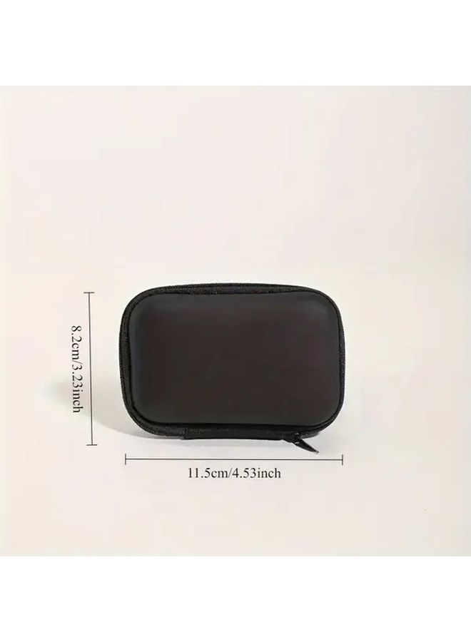 Mini EVA Electronics Organizer Case With Zippered Compartment And Mesh Pocket 1pc - Image 4