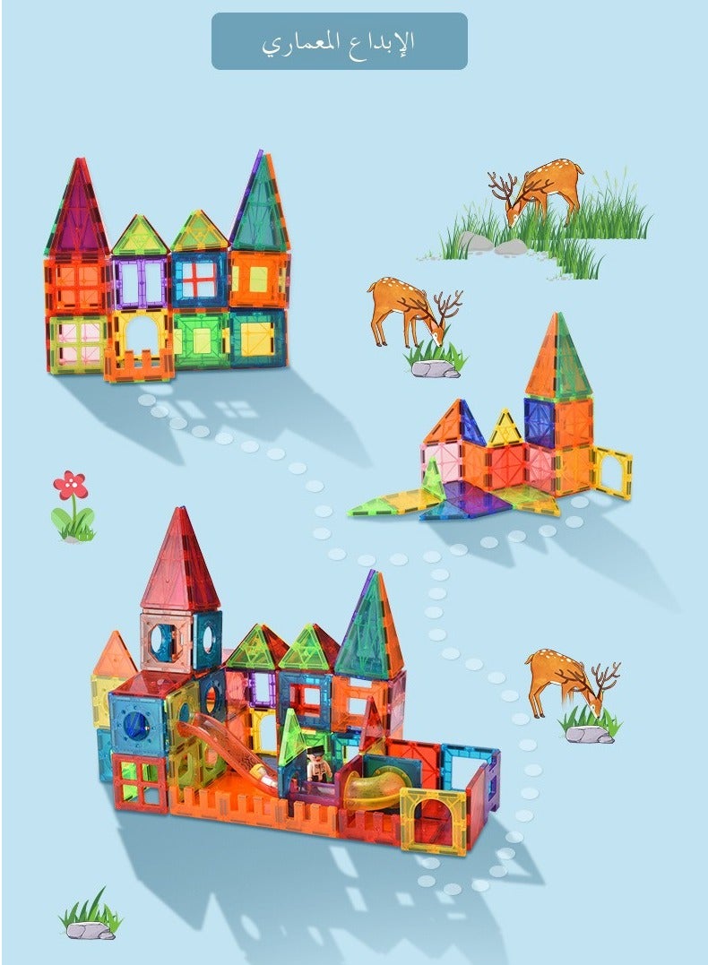 Barakababy Strong magnet children's magnetic toys colourful magnetic building blocks colourful window pieces - Image 4