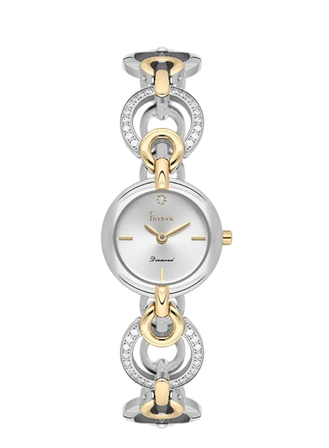 Freelook Paris Freelook - Lumiere Women's Watch | Steel Case | Stainless Steel Band | Silver & Round Dial | Analog | Quartz | Mineral Glass | Premium Luxury Watch | Ideal Gift | Water Resistant 30 Meters
